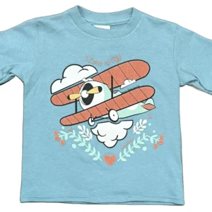 T-SHIRT – Bi-plane Heart (I Love To Fly) Toddler